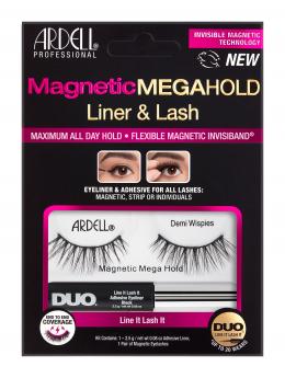Magnetické řasy Mega Hold Demi Wispies s lepícím linkovačem Duo