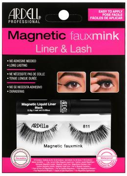 Magnetické řasy s tekutým magnetickým linkovačem Faux Mink 811