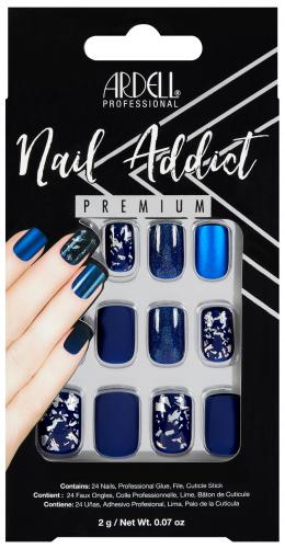 Nehty Ardell Nail Addict Premium - Matte Blue