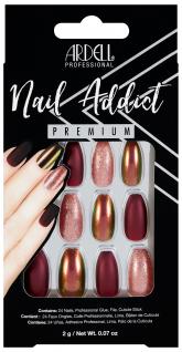 Nehty Ardell Nail Addict Premium - Red Cateye